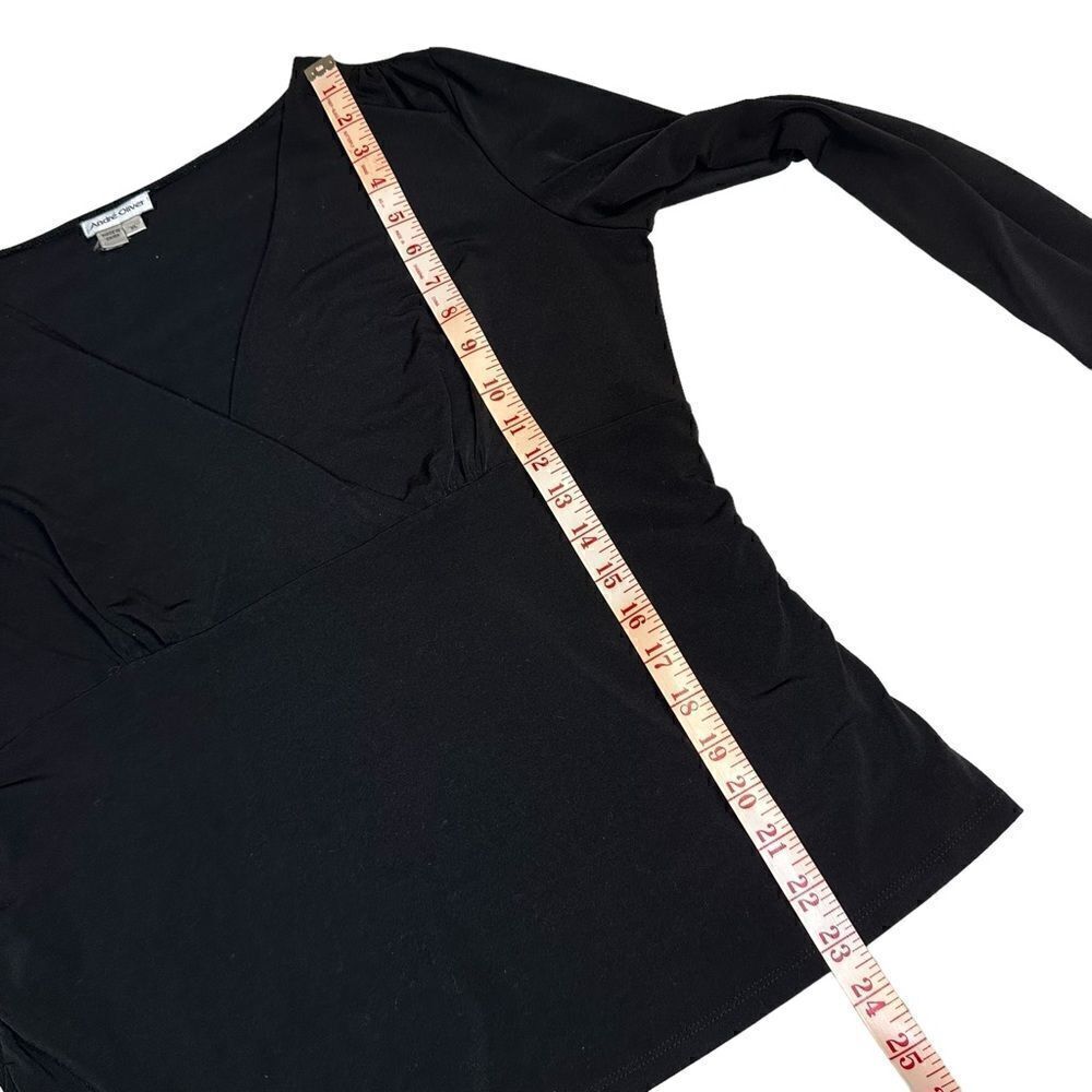 Andre Oliver Black Wrap effect top - Picture 7 of 11